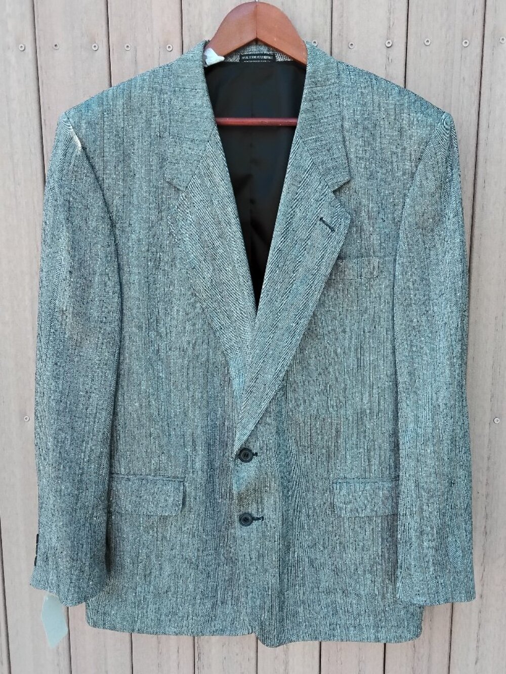 Vintage Pierre Balmain 100% Silk Men's Blazer Size 46R #1131